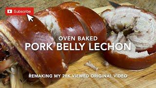 REALTIME OVEN BAKED PORK BELLY LECHON | Josie's Pinoy Kitchen