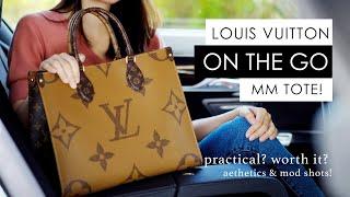 Louis Vuitton On the Go Tote MM - DETAILS, WHAT FITS, & MOD SHOTS!