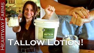 How To Make Homemade Tallow Hand And Body Lotion