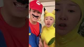 Pikachu and Mario Feed the Cutest Labrador ️ #shorts #asmr