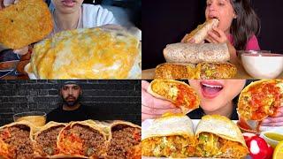 ASMR Burrito Mukbang Compilation 16 | Burrito Asmr | Satisfying eating sounds