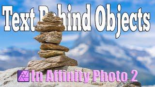 How to Add Text Behind Objects in Affinity Photo 2