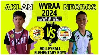 AKLAN VS NEGROS OCCIDENTAL | WVRAA 2024 VOLLEYBALL ELEMENTARY BOYS (DAY 2)