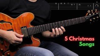 5 Christmas Songs on the Electric Guitar | With Tabs