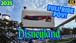 Autopia Disneyland Full Ride POV | Disneyland Rides 2025 [4K]