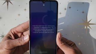 Samsung There Has Been Too Many Unsuccessful Attempts To Unlock | Samsung A05/A06/04e/03s Unlock