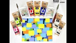 Create a Patchwork Color Block Painting with Pebeo