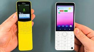 Nokia 8110 4G (Banana) VS Xiaomi Qin F22 Pro (Android 12) Outgoing Call & Incoming Call