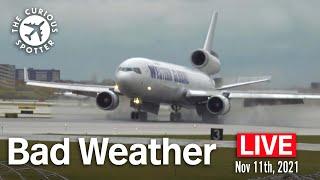 BAD WEATHER plane spotting at Chicago O'Hare