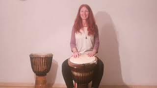 Djembe und Sitzhaltung