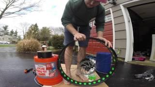 Fat Bike Tubeless Tires with Duct Tape and Gorilla Tape How To DIY Install