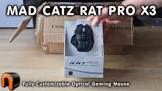 MAD CATZ RAT PRO X3 Customizable Gaming Mouse UNBOXING!