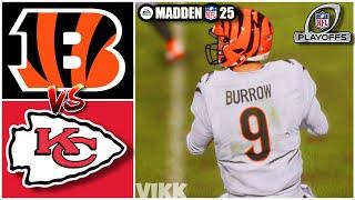 Bengals vs Chiefs Divisional Round Simulation (Madden 25 Rosters)