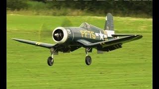 1/4 SCALE CORSAIR F4U COMP RC - MOKI 250cc 5 CYL RADIAL - 110" SPAN - GEOFF AT  BUCKMINSTER - 2024