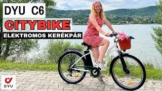 ELEKTROMOS KERÉKPÁR megfizethető áron // DYU C6 26 Inch Electric City Bike - A várostól a vidékig