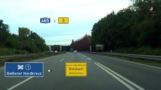  A485 + B3: Gießener Nordkreuz - Butzbach (3x)