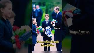 princess Charlotte with Prince William. #britishroyalfamily #diana #charlotte #princewilliam