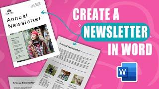 How to make a newsletter in Word - From scratch