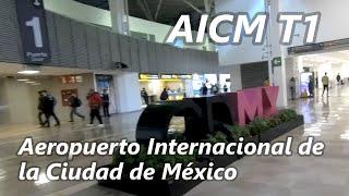 Aeropuerto Internacional de la Ciudad de México AICM Terminal 1 caminando un poquito