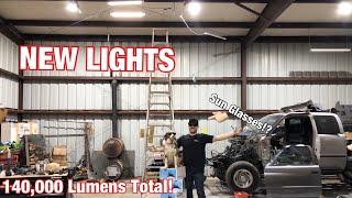 NEW SHOP LIGHTS! HYPERLITE LED HIGH BAY LIGHTS! 200 WATTS 28,000 LUMENS!!