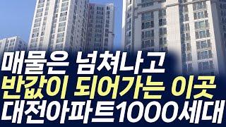 대전아파트 1000세대 매매가격,매물은 넘쳐나고 반값이 되어가는 이곳(부동산 아파트 미분양 분양권 입주권 재개발 재건축)