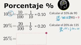 Porcentaje, como calcular porcentajes y problemas con porcentajes