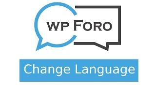 wpForo: How to Change Language