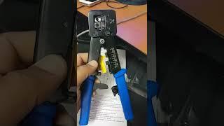 Pass Through Crimping Tool and Lan Cable Wire Stripper