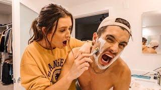 SHAVING my husbands face!