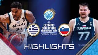 Giannis wins the battle against Luka as Greece  move on | Highlights | FIBA OQT 2024 Greece