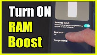 How to Turn on RAM Boost on Android Phone for Increased Performance (Settings Tutorial)