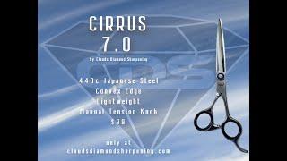 Precision Perfected: Discover the Clouds Diamond Sharpening Cirrus 7.0 Convex Shears!