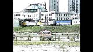 VIA's steam and electric heated Canadians Winnipeg August 1991