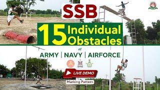 SSB GTO Individual Obstacles Live Demo | Complete SSB GTO IO- Army , Navy & Airforce | GTO Guidance