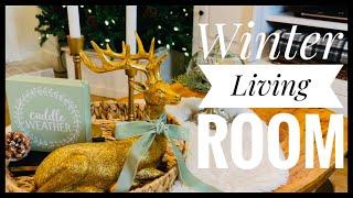 2025 Home Reset  After Christmas Winter Decorating Ideas ️ Winter Living Room Decorate With Me ️