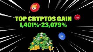 Unbelievable Gains Unveiled: Coingecko's Top Cryptos Soar 1,401% to 23,079%