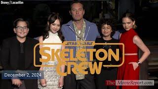 STAR WARS SKELETON CREW premiere Jude Law, Ravi Cabot-Conyers, Ryan Kiera Armstrong -December 2,2024