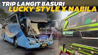 SERU BANGETKONVOI LUCKY STYLE KETEMU QQ TRANS NABILA & WINSPECTOR DUET NANJAK FULL BASURI