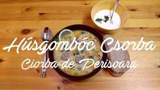 Húsgombóc Csorba leves recept, Sour Meatball Soup, Sauer Fleischbällchen Suppe