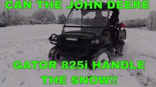 FARMING FUN...HOW DOES THE JOHN DEERE GATOR 825I DO IN THE SNOW??