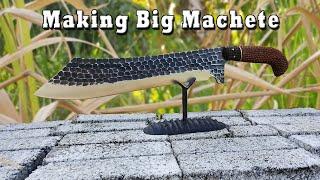 ️ Making Big Machete with Hammer Peened Texture.