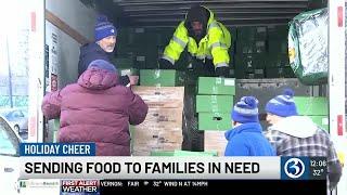 VIDEO: CRT loads up trucks with food for families in need