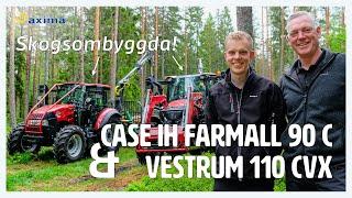Case IH skogstraktorer - jämför Farmall 90 C och Vestrum 110 CVX | Vilken hade passat dig?