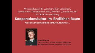 Themenabend "Landwirtschaft verstehen" Vortrag von Oswald Ganahl