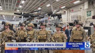 3 U.S. troops killed by drone strike in Jordan