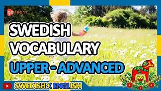 Learn Swedish |Part 16: Swedish Vocabulary Upper-advanced | Golearn