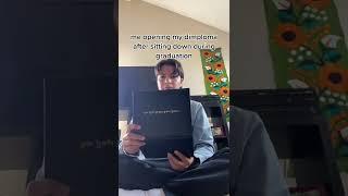 Him Opening her diploma after sitting Vid By ethantryon97 #Shorts