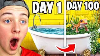 Simulating an ECOSYSTEM in a BATHTUB for 100 DAYS (reaction)