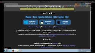 Making a bootable USB Stick with Unetbootin