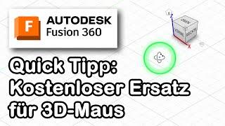 Fusion 360 [deutsch] - Kostenloser Ersatz für 3D-Maus (in 30 Sekunden)